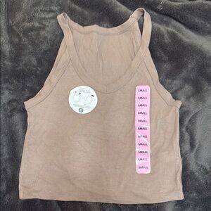 Aeropostale Tan Sleeveless Crop Tank Top
